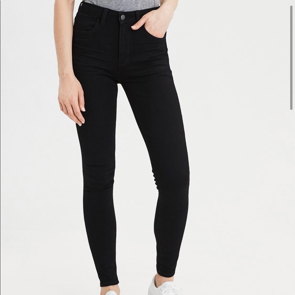 American Eagle Outfitters Black High-Rise Jeggings